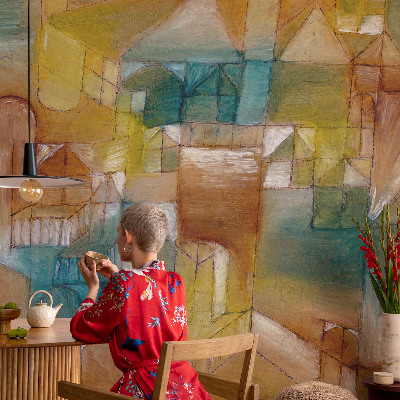 Motivtapete fürs Wohnzimmer Geometrische Strukturen