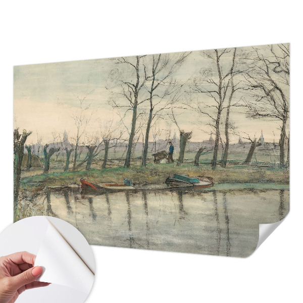 Selbstklebende Fototapete fürs Schlafzimmer Winterlandschaft