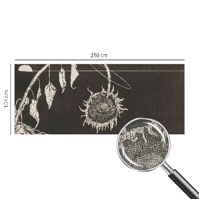 3D-Fototapete Nostalgische Sonnenblume