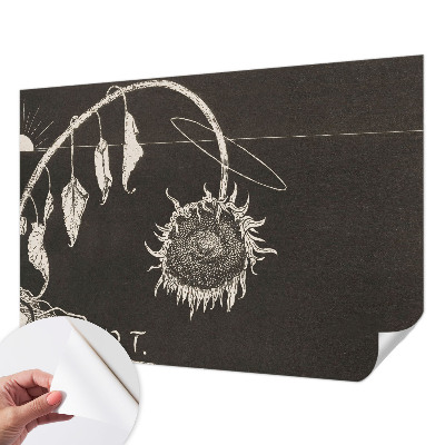 3D-Fototapete Nostalgische Sonnenblume