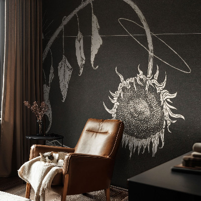 3D-Fototapete Nostalgische Sonnenblume