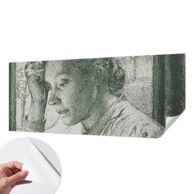 Selbstklebende Fototapete fürs Kinderzimmer Nachdenkliche Frau