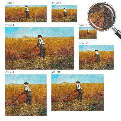 3D-Fototapete fürs Schlafzimmer Ernte in der Sonne