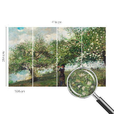 Motivtapete nach Maß Frühlingsszene