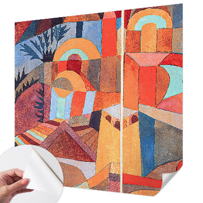 Selbstklebende Fototapete fürs Schlafzimmer Farbenfrohes Mosaik