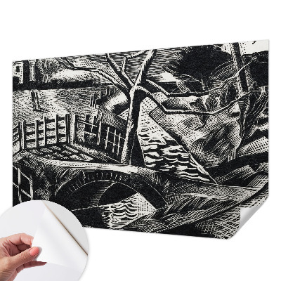 Selbstklebende Fototapete fürs Wohnzimmer Architekturlandschaft