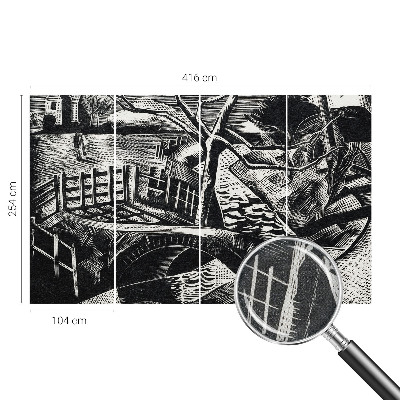 Selbstklebende Fototapete fürs Wohnzimmer Architekturlandschaft