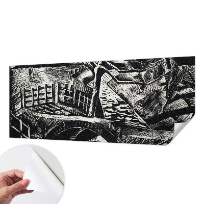 Selbstklebende Fototapete fürs Wohnzimmer Architekturlandschaft