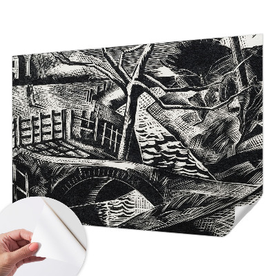 Selbstklebende Fototapete fürs Wohnzimmer Architekturlandschaft