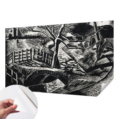 Selbstklebende Fototapete fürs Wohnzimmer Architekturlandschaft