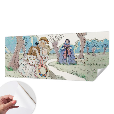 Selbstklebende Fototapete fürs Kinderzimmer Romantische Szene