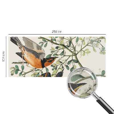 Moderne Fototapete nach Maß Bunte Vögel