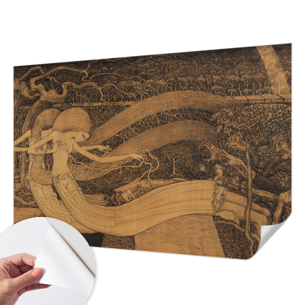 Motivtapete fürs Wohnzimmer Surrealistische Charaktere