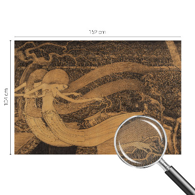 Motivtapete fürs Wohnzimmer Surrealistische Charaktere