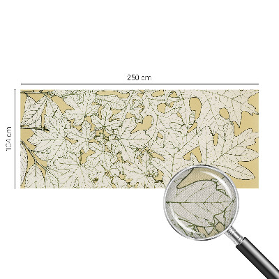 Fototapete in 3D-Optik Baumblätter