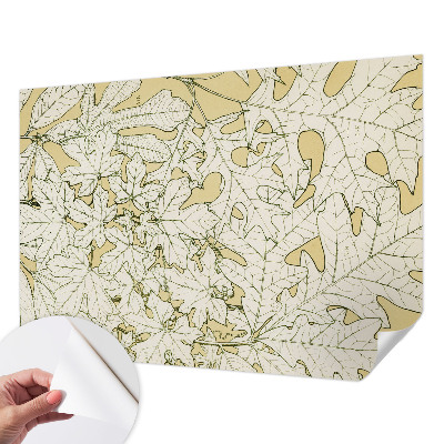 Fototapete in 3D-Optik Baumblätter