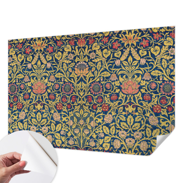 3D-Fototapete fürs Schlafzimmer Blumenmuster