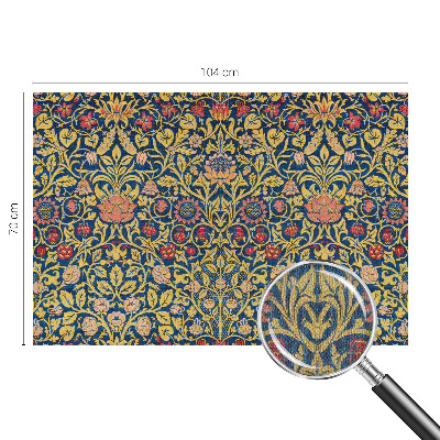 3D-Fototapete fürs Schlafzimmer Blumenmuster