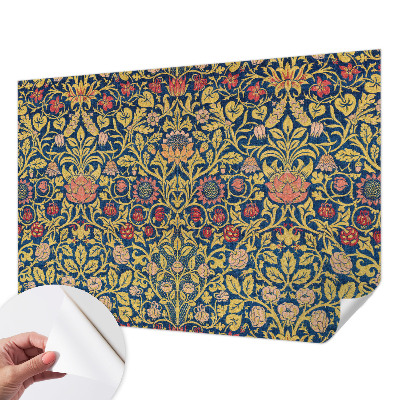 3D-Fototapete fürs Schlafzimmer Blumenmuster