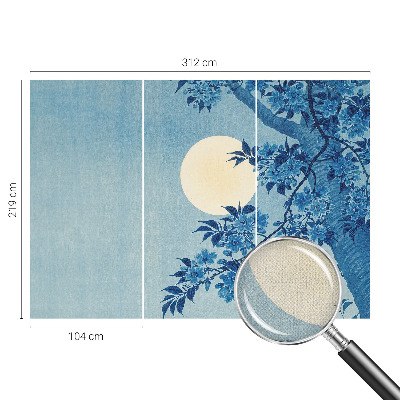 Fototapete nach Maß Blumenmond