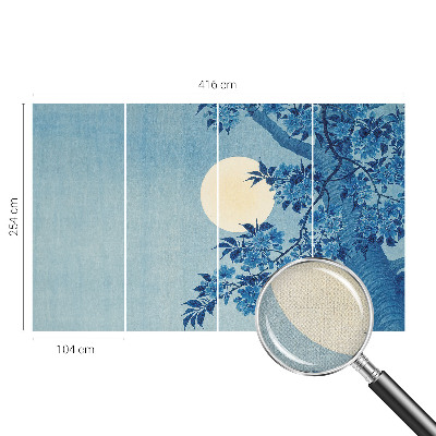 Fototapete nach Maß Blumenmond