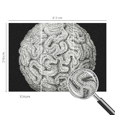 Moderne Fototapete nach Maß Kugelstruktur