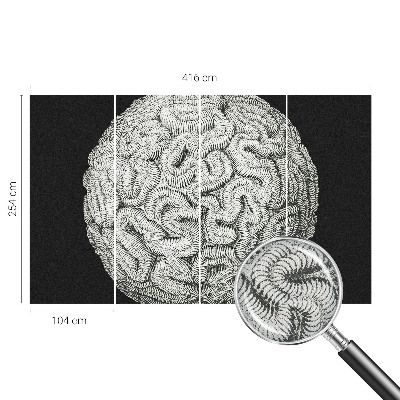 Moderne Fototapete nach Maß Kugelstruktur