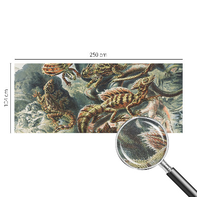 Vintage tapete Exotische Reptilien