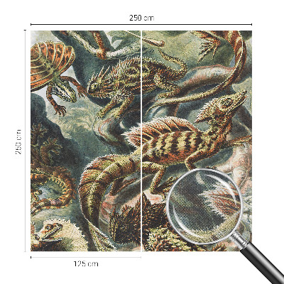 Vintage tapete Exotische Reptilien