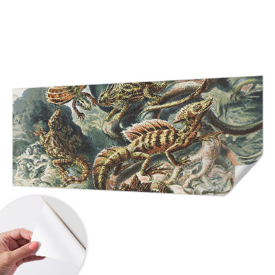Vintage tapete Exotische Reptilien