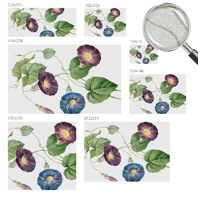 Selbstklebende Fototapete für die Wand Floristische Eleganz