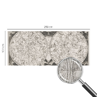 Fototapete in 3D-Optik Sternenkarte