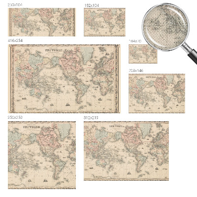 Fototapete nach Maß Historische Karte