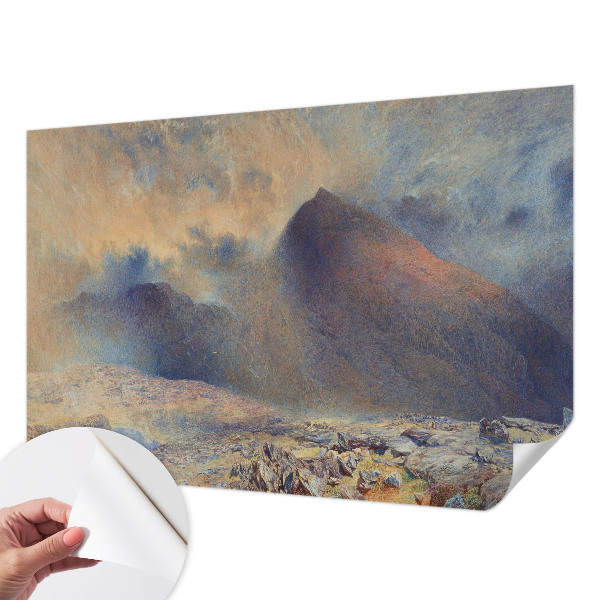 3D-Fototapete fürs Schlafzimmer Berglandschaft