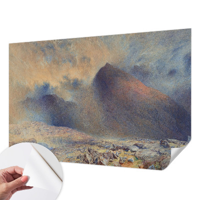 3D-Fototapete fürs Schlafzimmer Berglandschaft