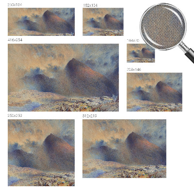 3D-Fototapete fürs Schlafzimmer Berglandschaft