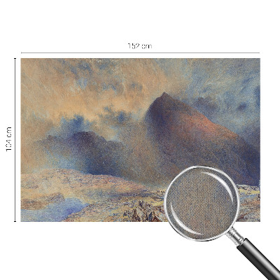 3D-Fototapete fürs Schlafzimmer Berglandschaft
