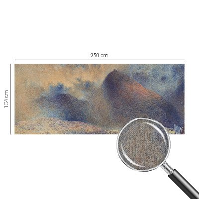 3D-Fototapete fürs Schlafzimmer Berglandschaft