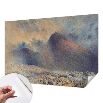 3D-Fototapete fürs Schlafzimmer Berglandschaft