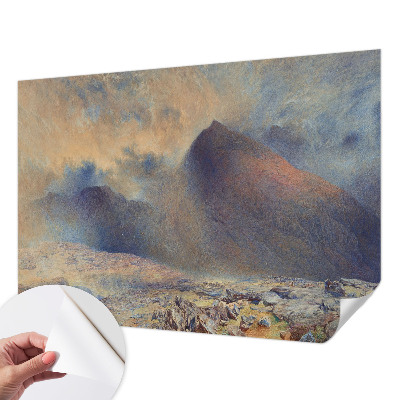 3D-Fototapete fürs Schlafzimmer Berglandschaft