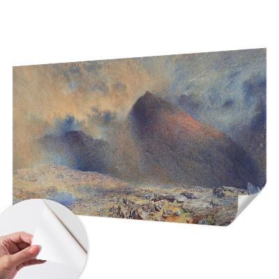 3D-Fototapete fürs Schlafzimmer Berglandschaft