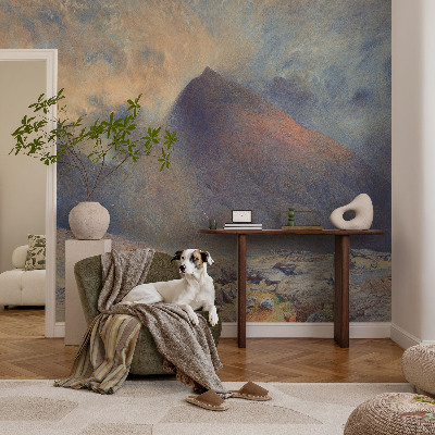 3D-Fototapete fürs Schlafzimmer Berglandschaft