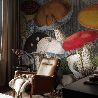 Motivtapete fürs Wohnzimmer Botanische Pilze