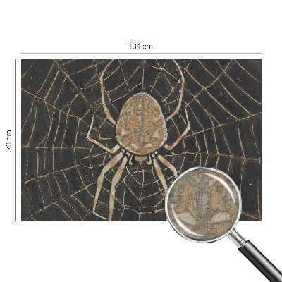 Hochwertige Bildtapete Spinnennetz