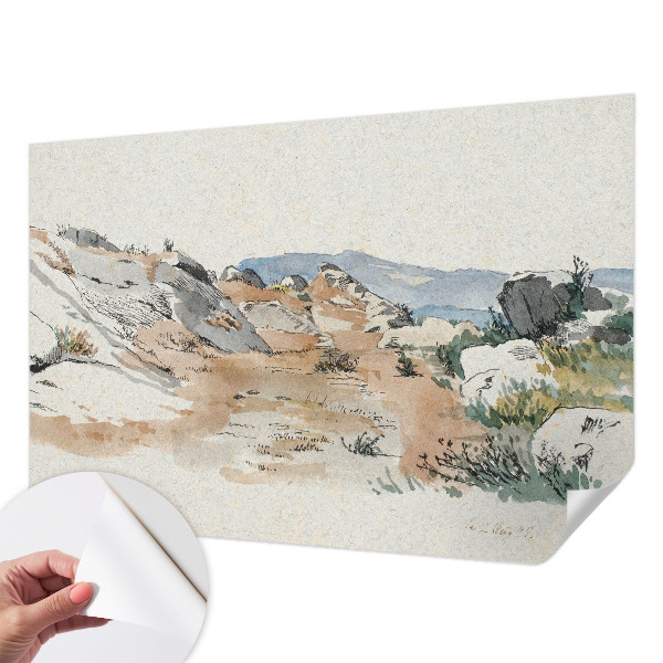 3D-Fototapete Felslandschaft