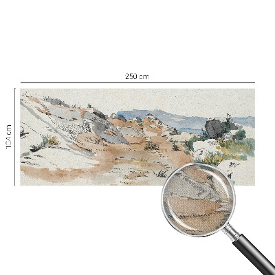 3D-Fototapete Felslandschaft