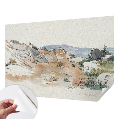 3D-Fototapete Felslandschaft