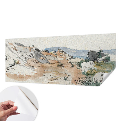 3D-Fototapete Felslandschaft