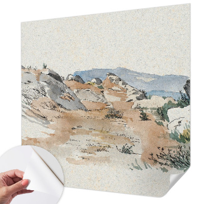 3D-Fototapete Felslandschaft