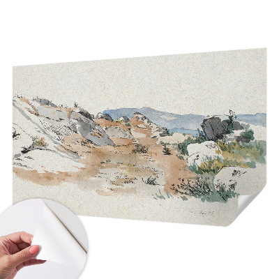 3D-Fototapete Felslandschaft